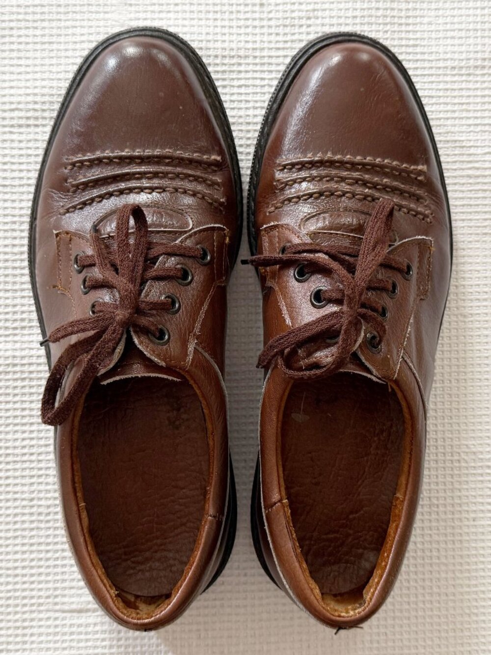 Genuine Dockmaster Men’s Brown Leather Casual Boat Shoes – Size 8.5